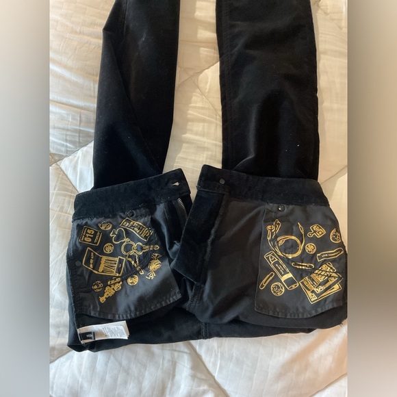 KATE SPADE Broome Street 27 Stretch Velveteen Pant Straight Leg Black - Picture 9 of 14